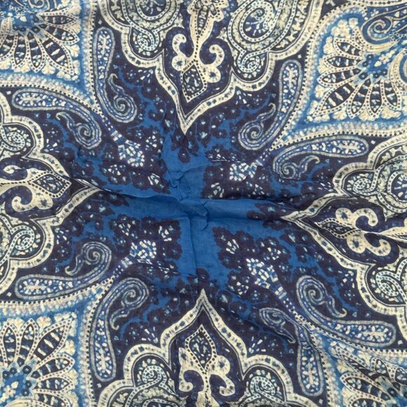Etro blue white abstract print scarf - Picture 2 of 4